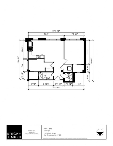 Unit 205 Floorplan